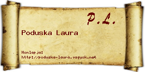 Poduska Laura névjegykártya